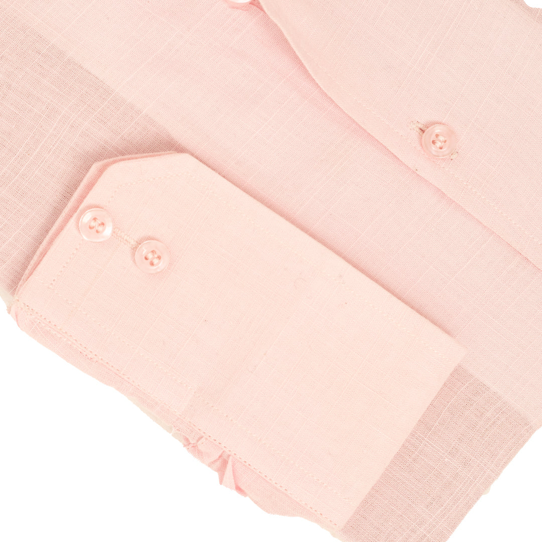 Pure Irish Linen Baby Pink Shirt