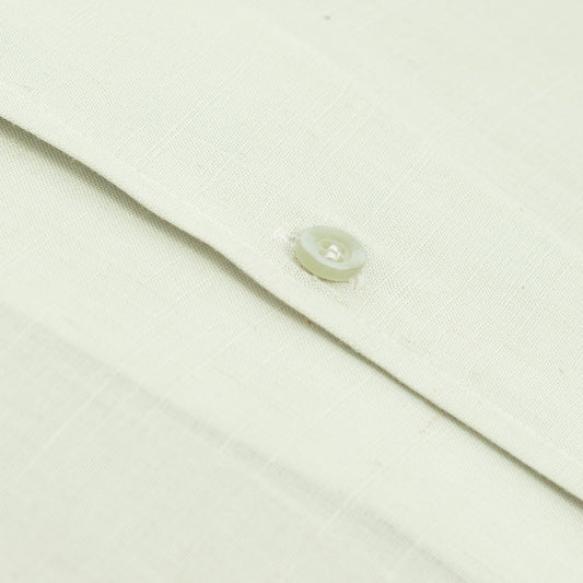 Pure Irish Linen Pistachio Green Shirt