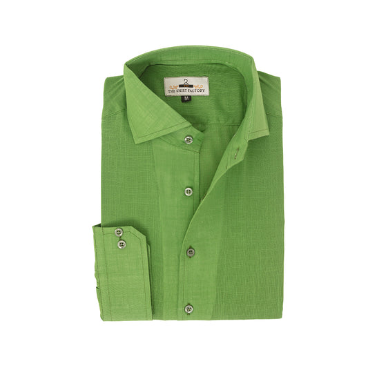 Pure Irish Linen Forest Green Shirt
