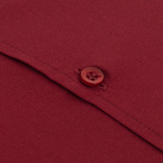 Wine Red Pure Cotton Shirt
