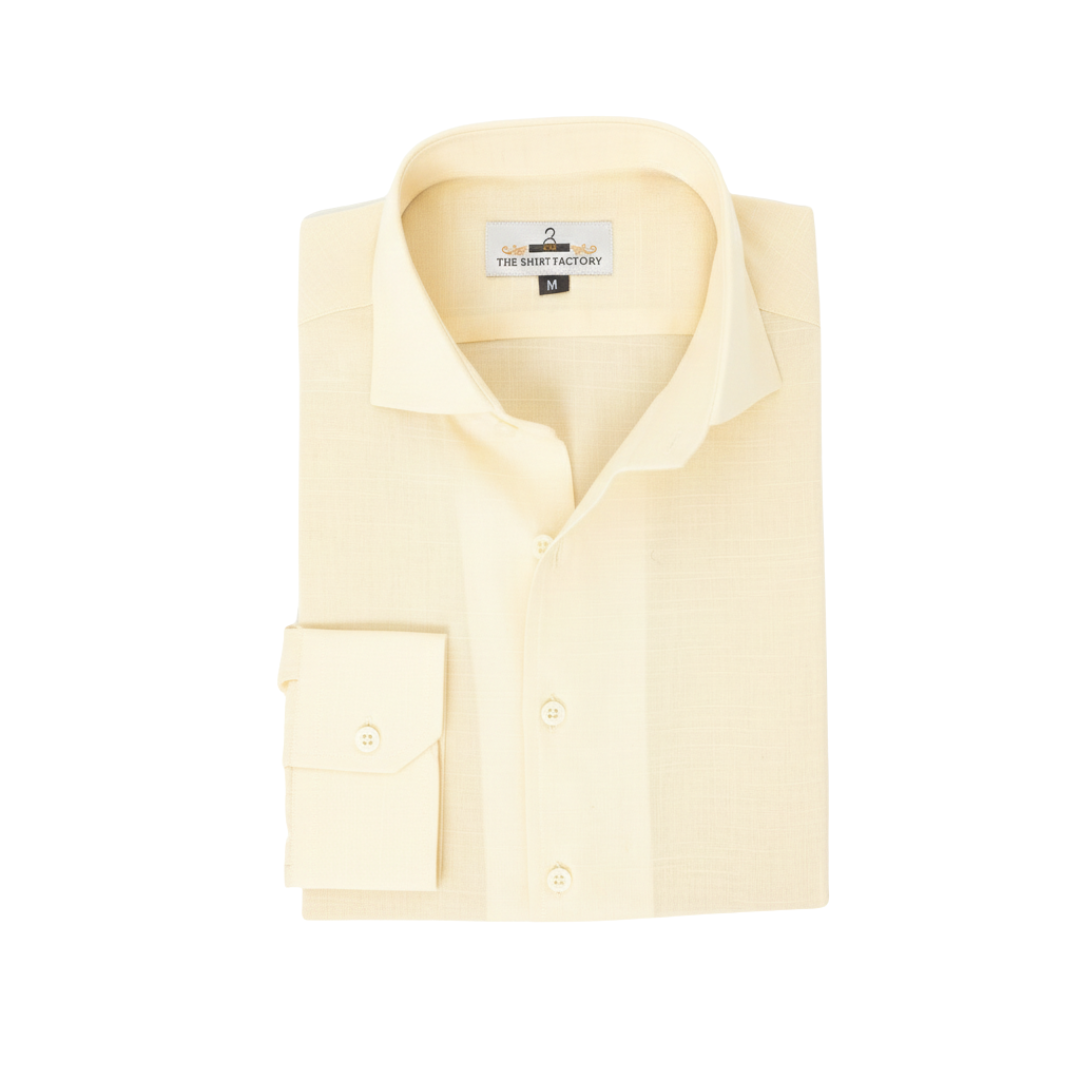 Pure Irish Linen Cream Shirt