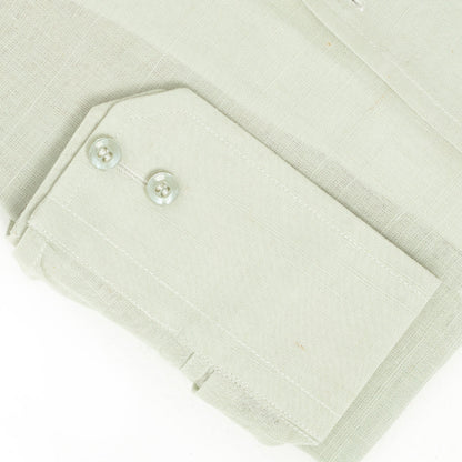Pure Irish Linen Pistachio Green Shirt