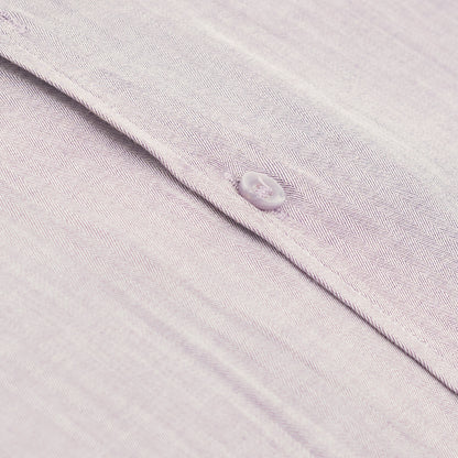 Pure Cotton Mauve Purple Herringbone Self-Textured Shirt