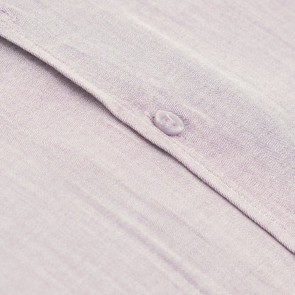 Pure Cotton Mauve Purple Herringbone Self-Textured Shirt