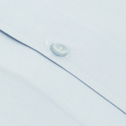 Wrinkle-Resistant Cotton Blend Sky Blue Self-Lining Shirt