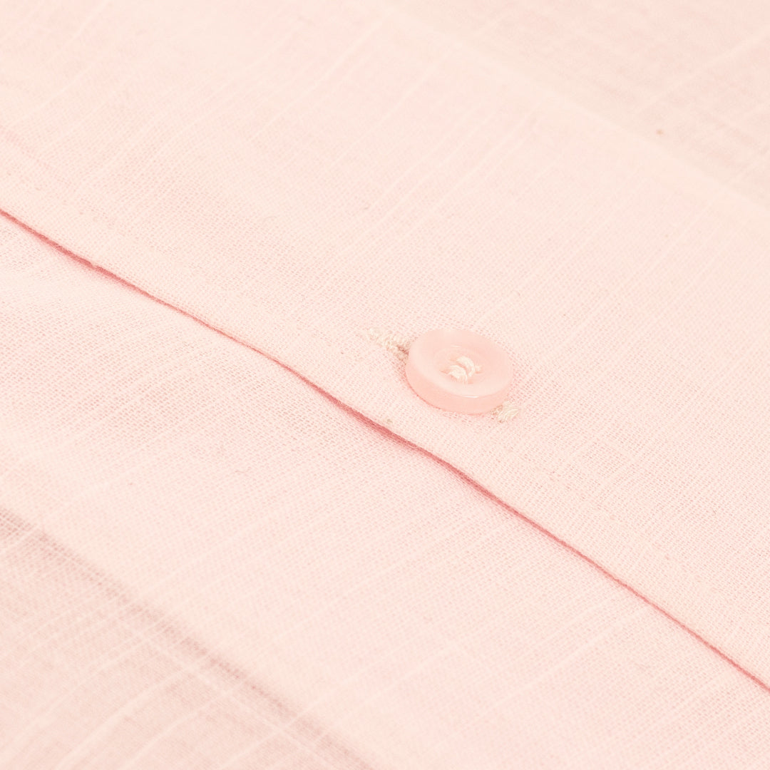 Pure Irish Linen Baby Pink Shirt
