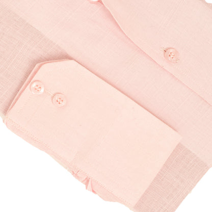 Pure Irish Linen Baby Pink Shirt