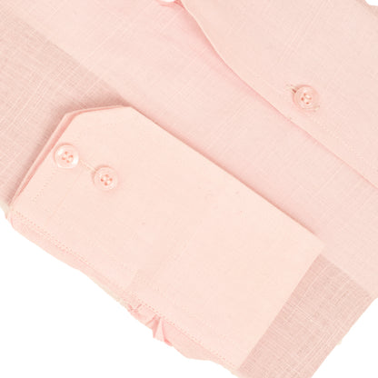 Pure Irish Linen Baby Pink Shirt