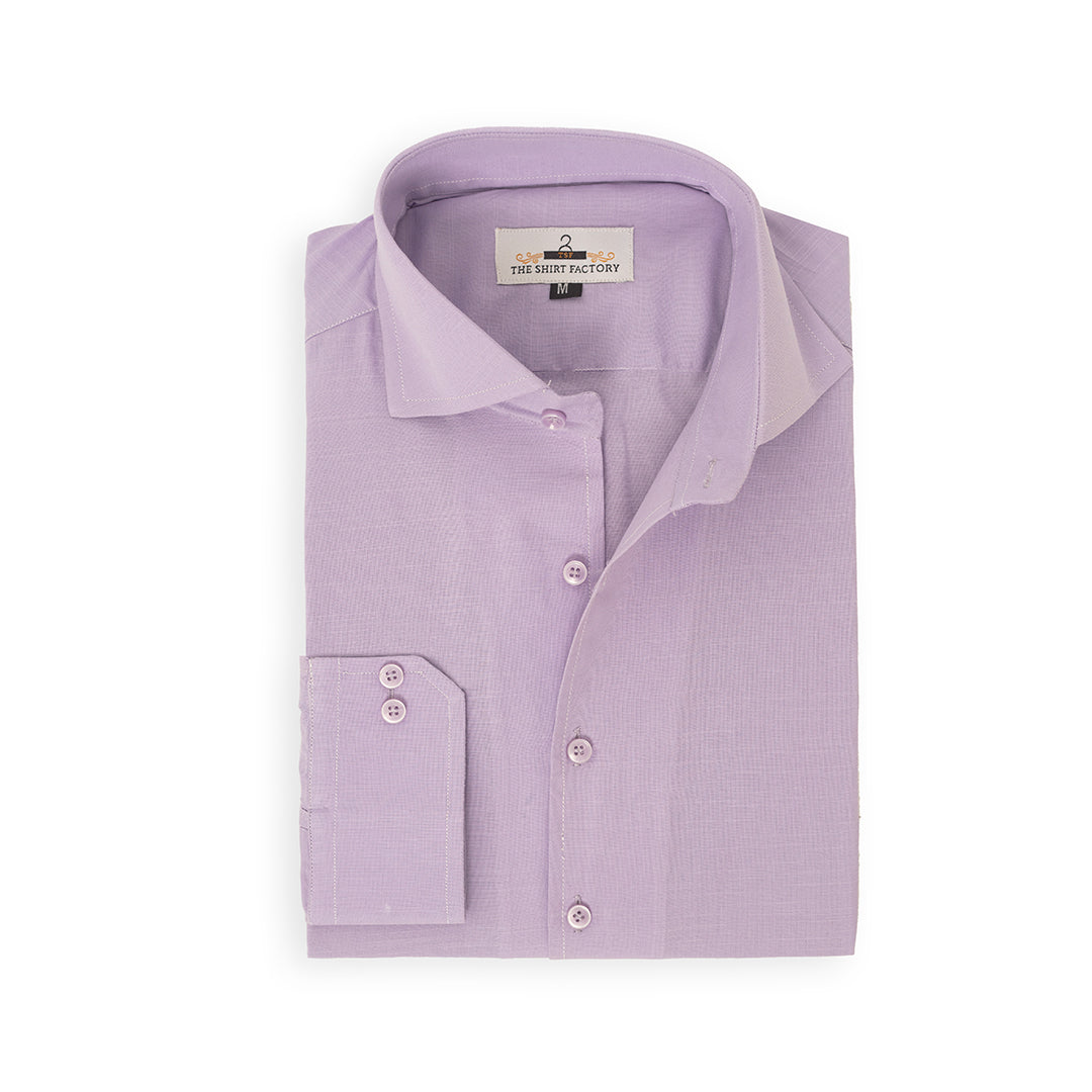 Pure Irish Linen Lilac Shirt