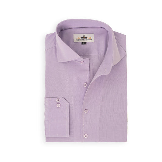 Pure Irish Linen Lilac Shirt