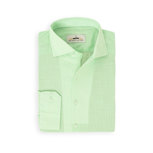 Pure Irish Linen Mint Green Shirt