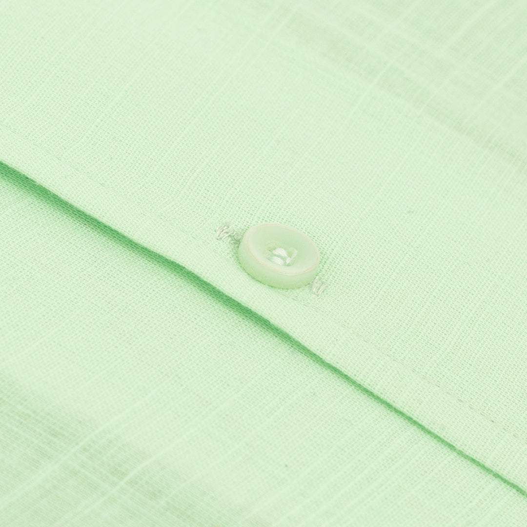 Pure Irish Linen Mint Green Shirt