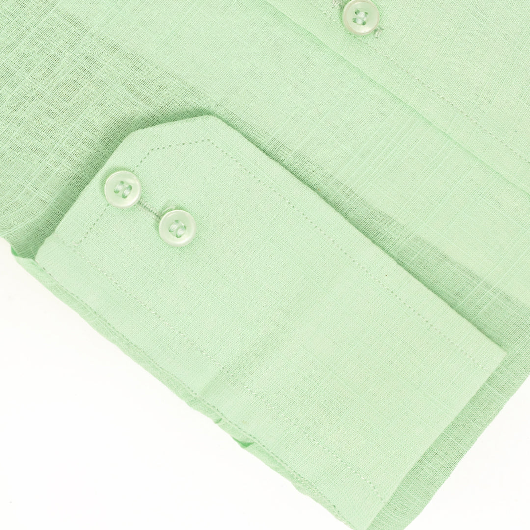 Pure Irish Linen Mint Green Shirt