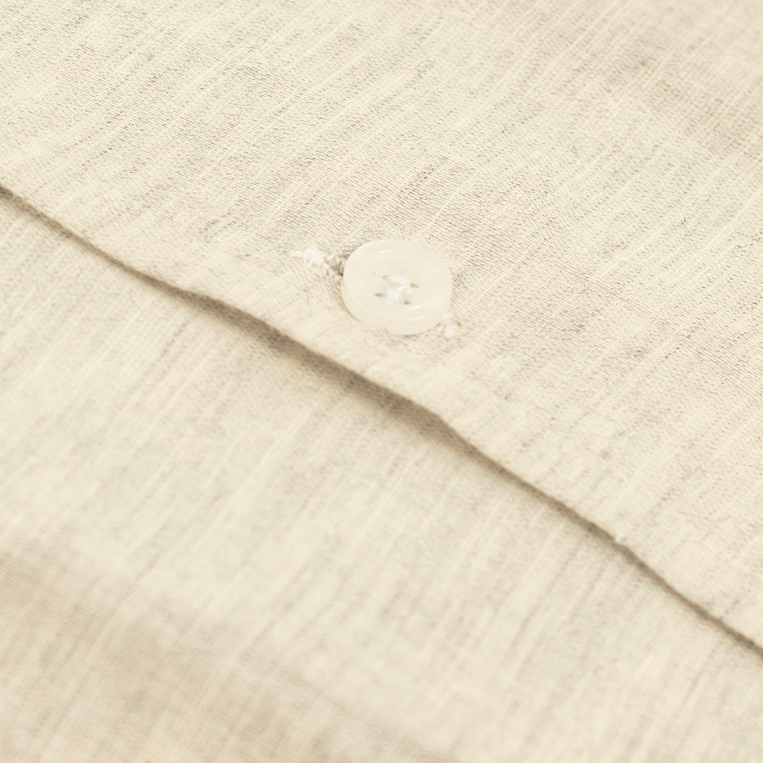 Pure Irish Linen Ivory White Slub Shirt