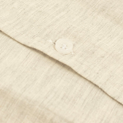 Pure Irish Linen Ivory White Slub Shirt