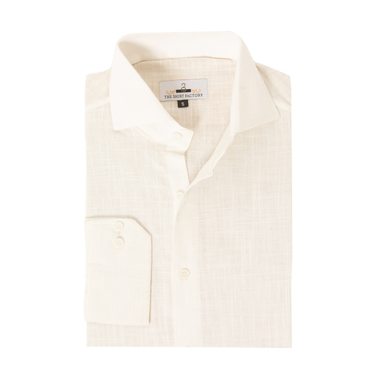 Pure Irish Linen White Shirt