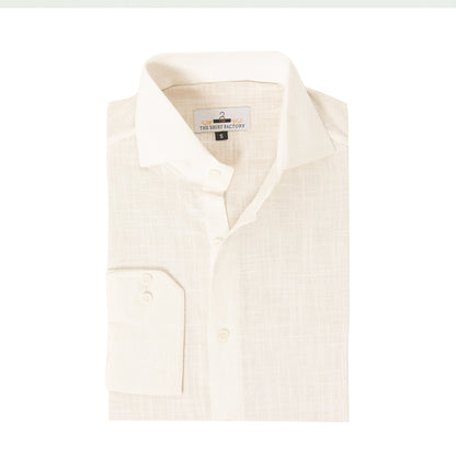 Pure Irish Linen White Shirt