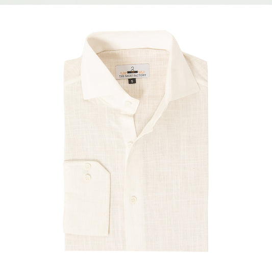 Pure Irish Linen White Shirt