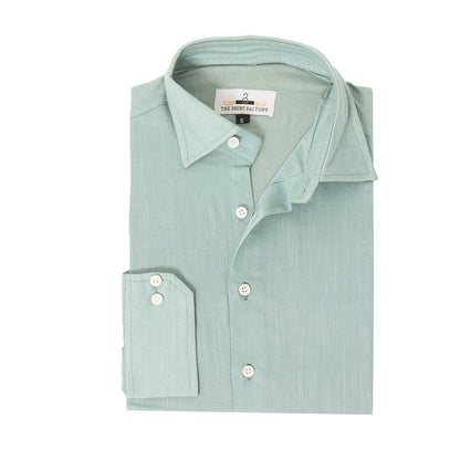 Pure Irish Linen Sea Green Shirt