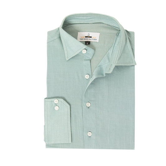 Pure Irish Linen Sea Green Shirt