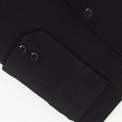Pure Irish Linen Black Shirt