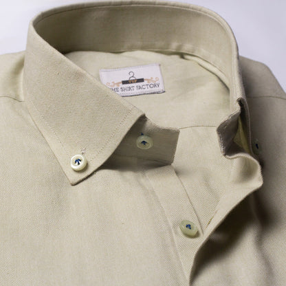 Pure Cotton Pistachio Green Self-Textured Shirt